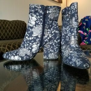 WORN ONCE - Floral Boots